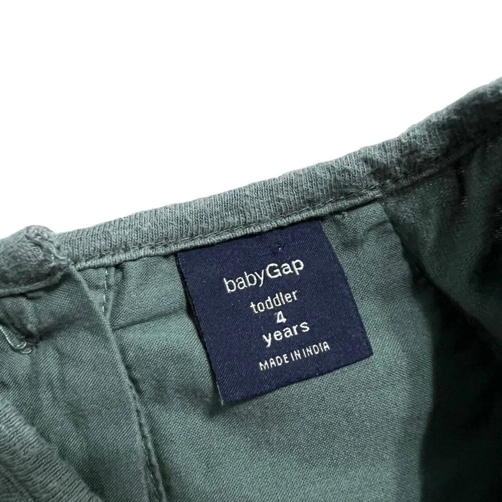 Baby Gap 4Y Green Eyelet Blouse Shirt
